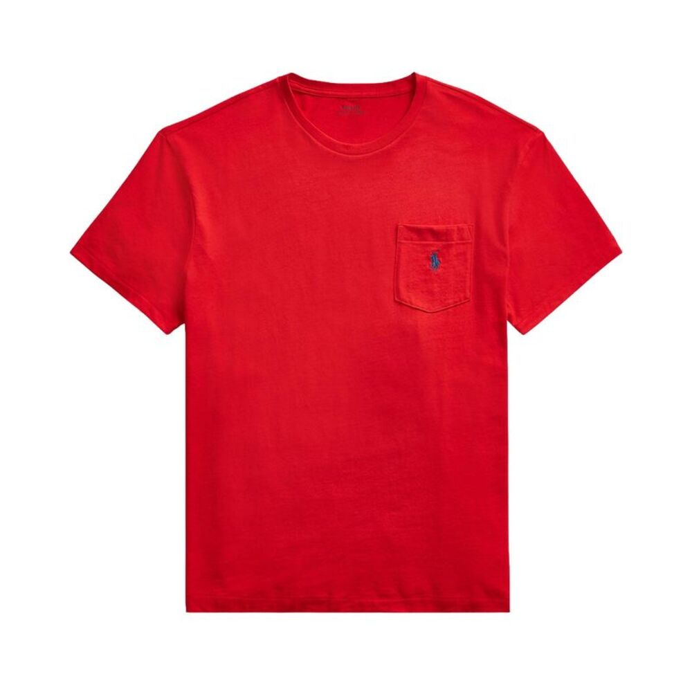 Polo Ralph Lauren Mens Classic Fit Jersey Pocket T-Shirt Medium Rl2000 Red NWT